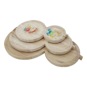 paulownia wood plate hs10398