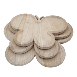 paulownia wood plate hs1006